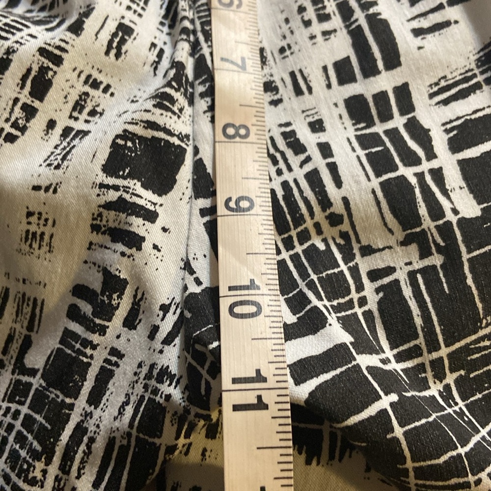 INSIGHT STRECH STRAIGHT PANTS Black & White Stripes like paint pull on - Picture 7 of 7